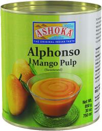 ALPHONSO MANGO PULP SWEETENED 850G ASHOKA